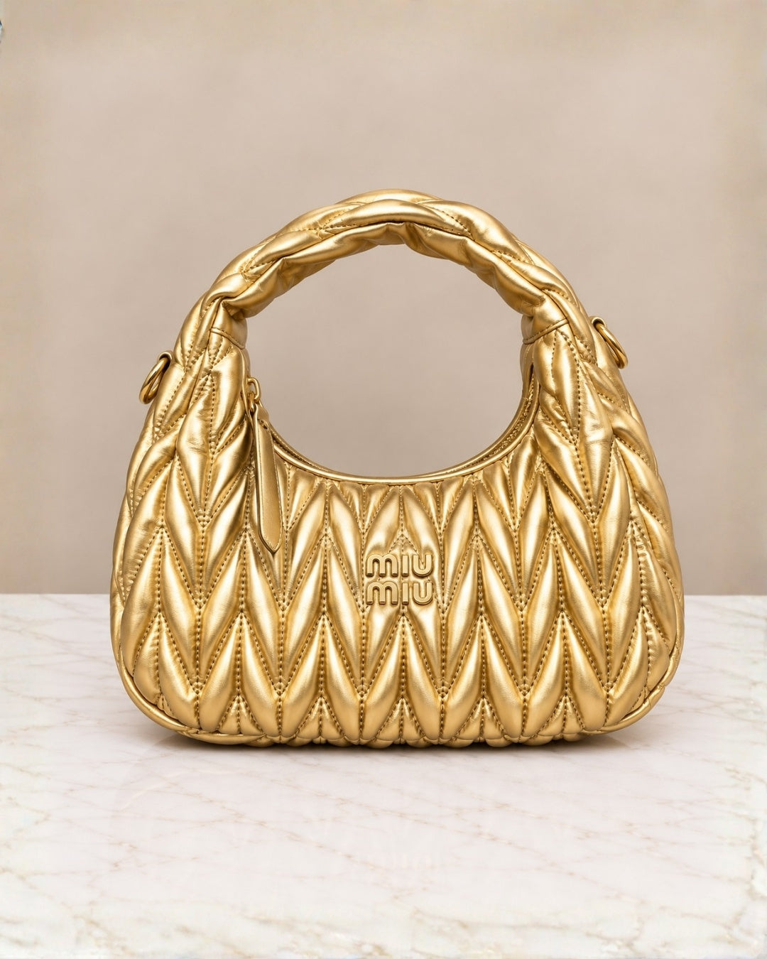 MIU MIU Matelassé Hobo Bag 24cm
