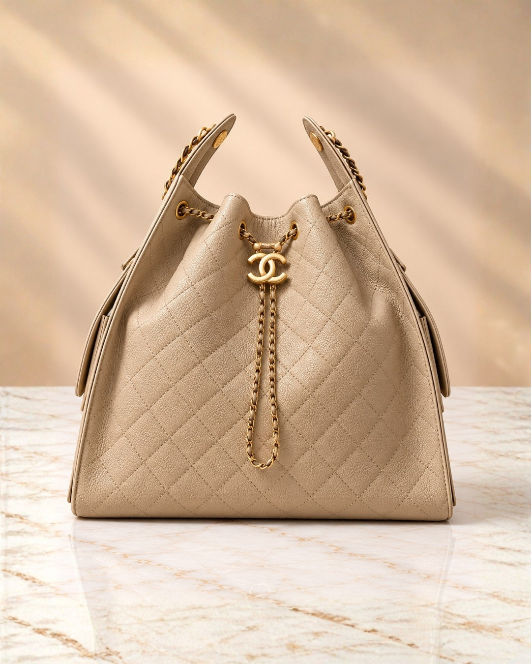 CHANEL 25 Bag Large Grainy Surface 30cm