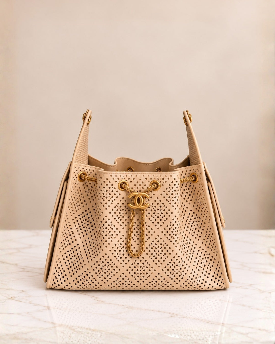 CHANEL 25 Bag Perforated 27cm