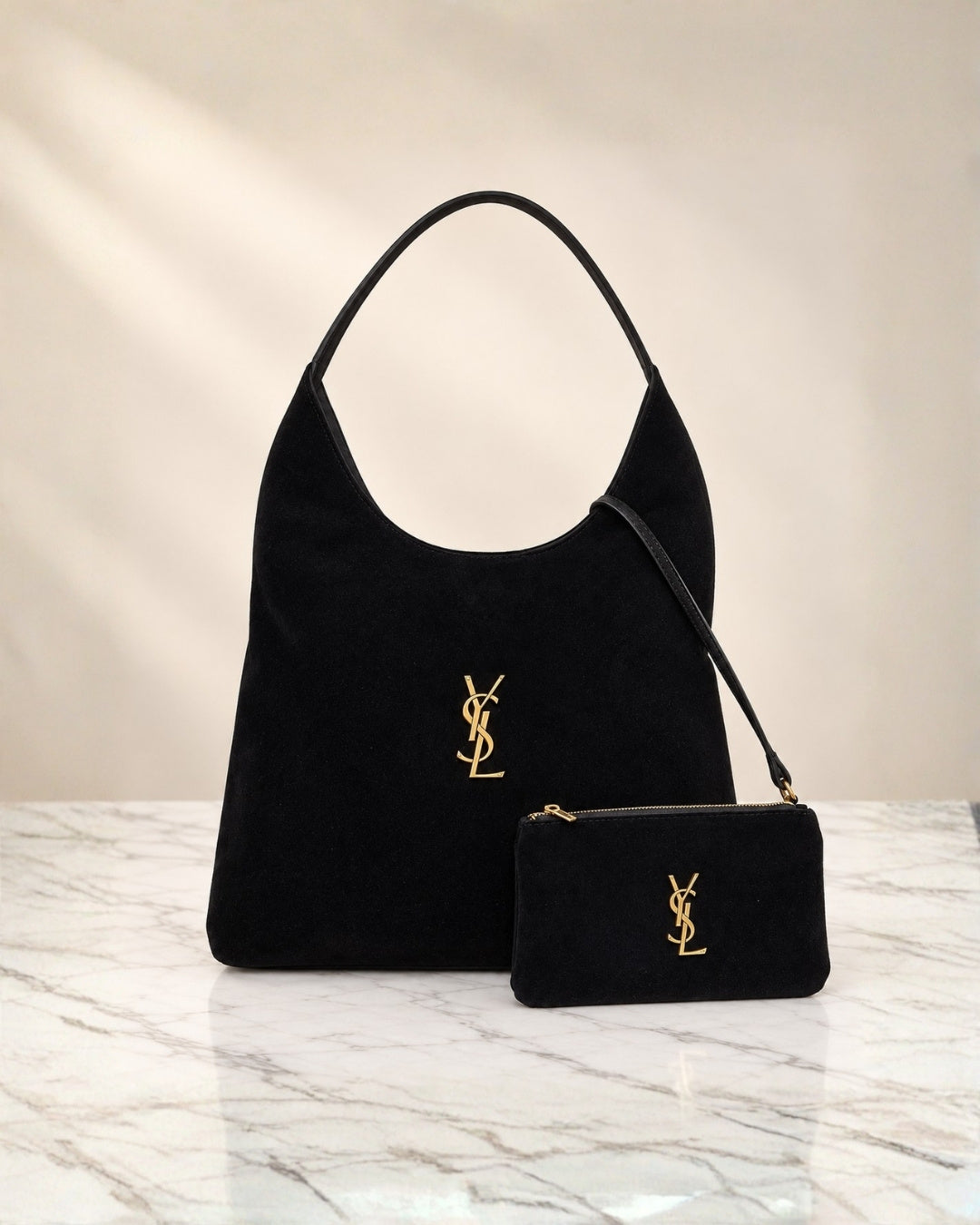 YSL Suede Hobo Bag 35 cm