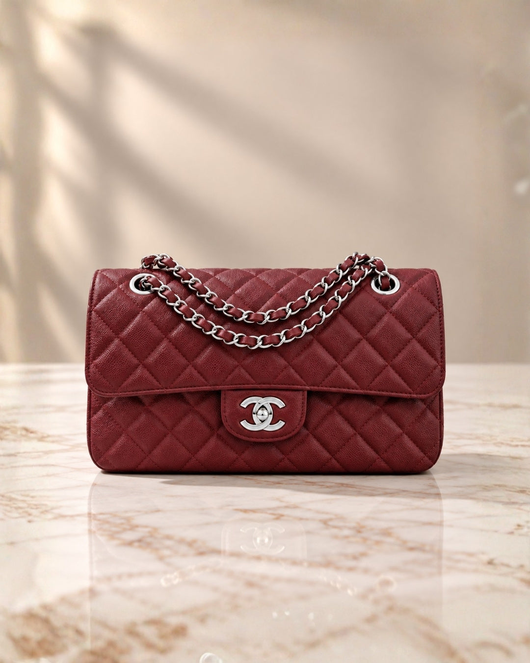 CHANEL Classic Double Flap Shoulder Bag 26cm A+