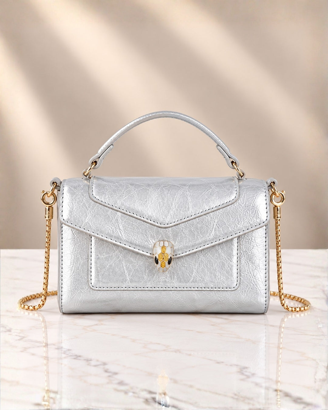 BVLGARI Serpent Mini Top Handle Bag 20cm