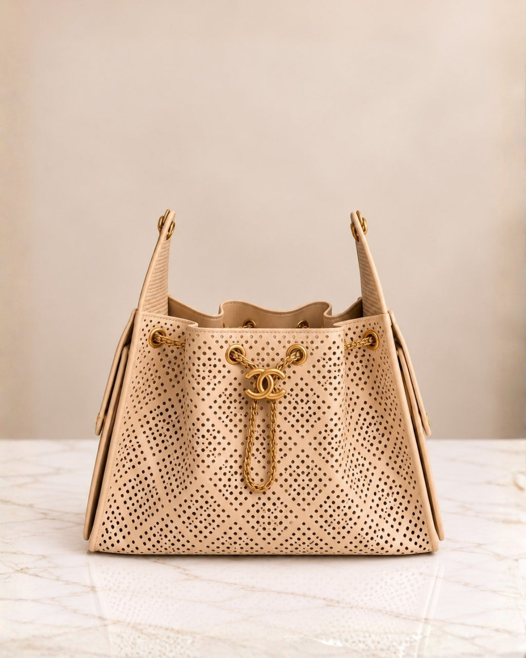 CHANEL 25 Bag Perforated 27cm