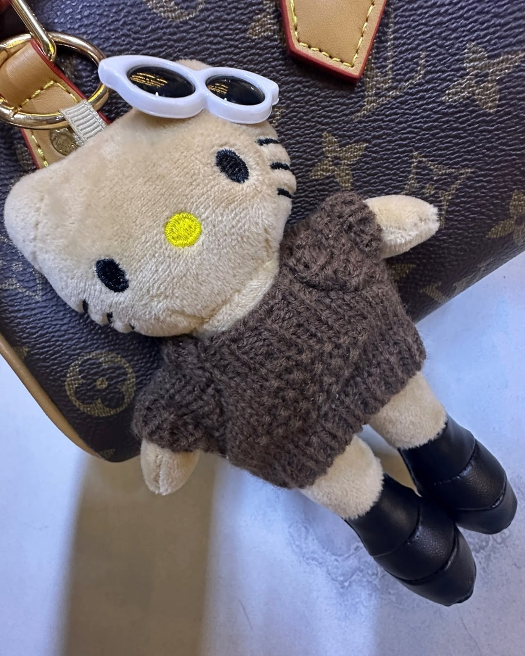 LV Speedy Mini with Teddy Charm 20cm A+
