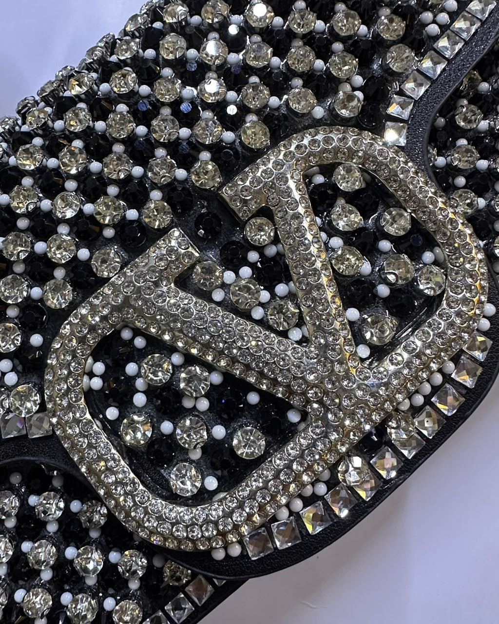VALENTINO Crystal Shoulder Bag 24cm A+