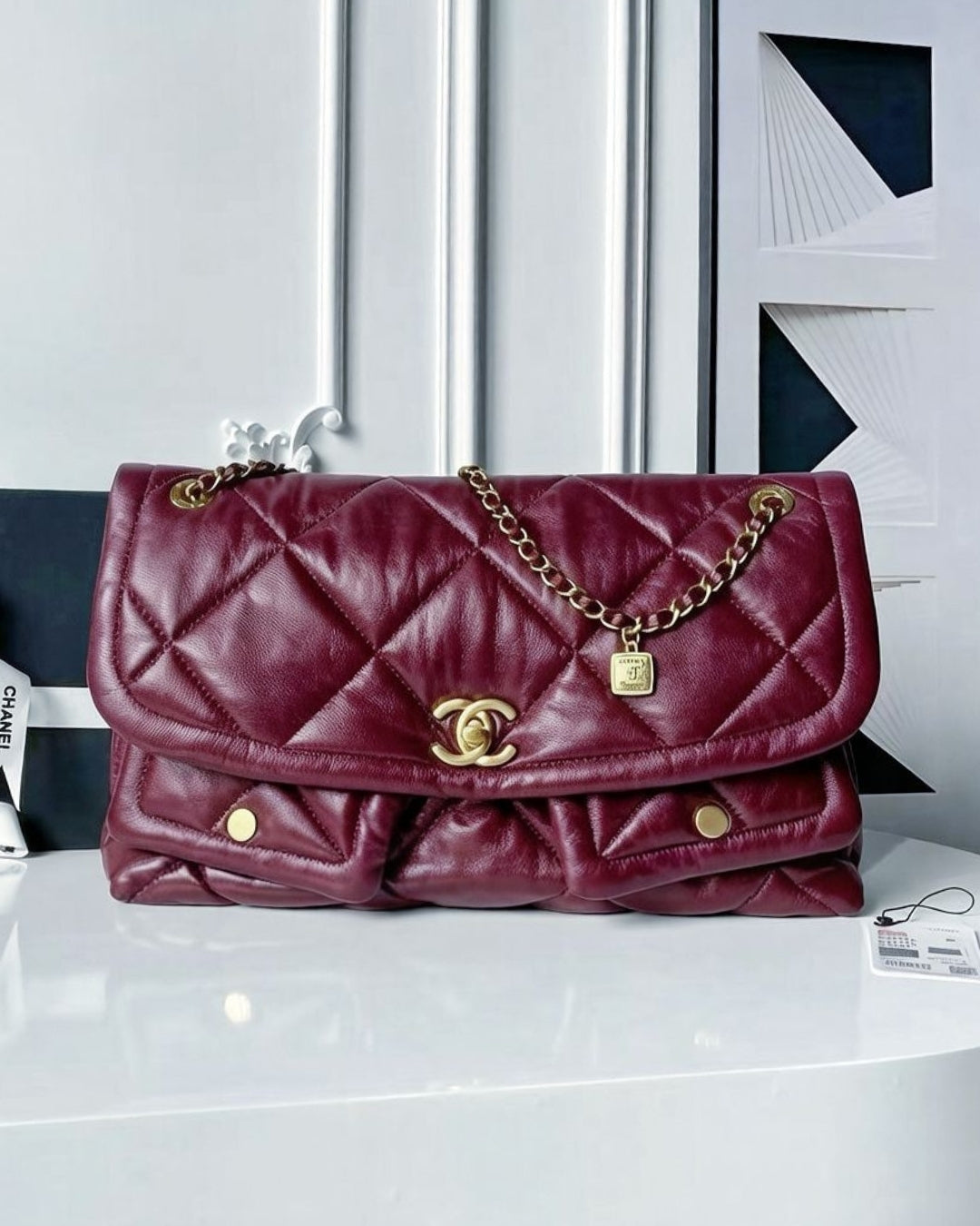 CHANEL Quilted Flap Shoulder Bag 30cm