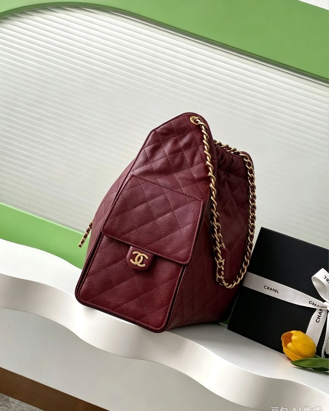 CHANEL 25 Bag Large Grainy Surface 30cm