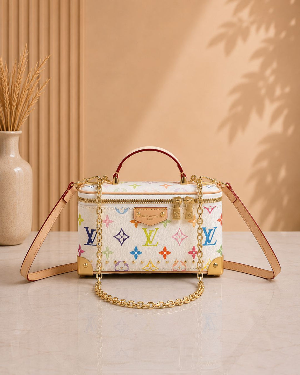 LV Vanity Trunk Bag 20cm A+