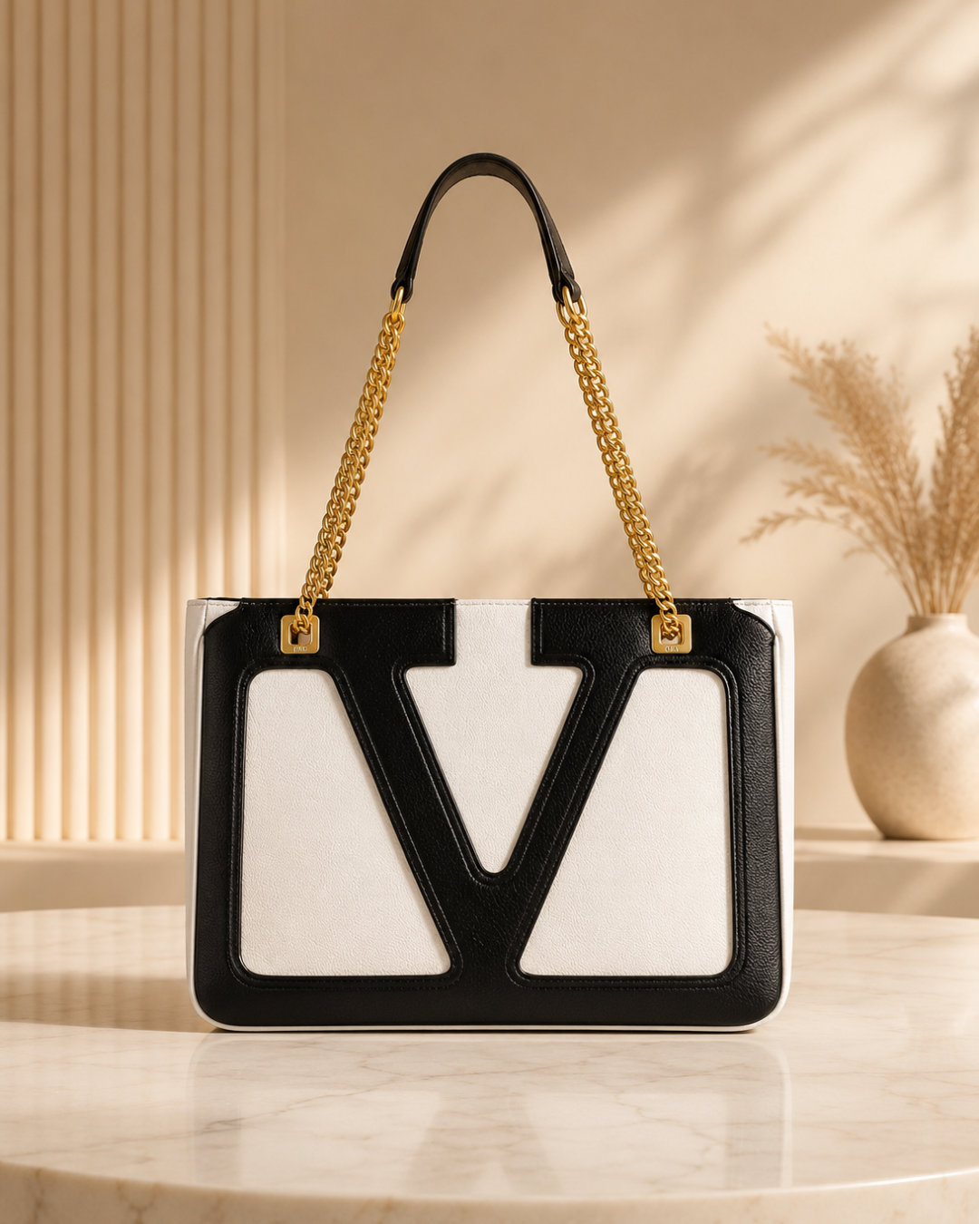VALENTINO Chain Tote Bag 38cm A+