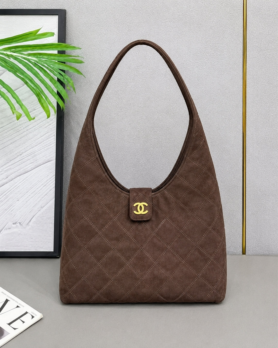 CHANEL Hobo Shoulder Bag 29cm A+