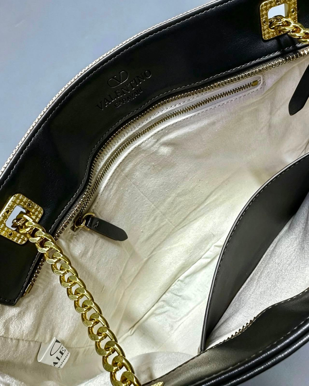 VALENTINO Chain Tote Bag 38cm A+