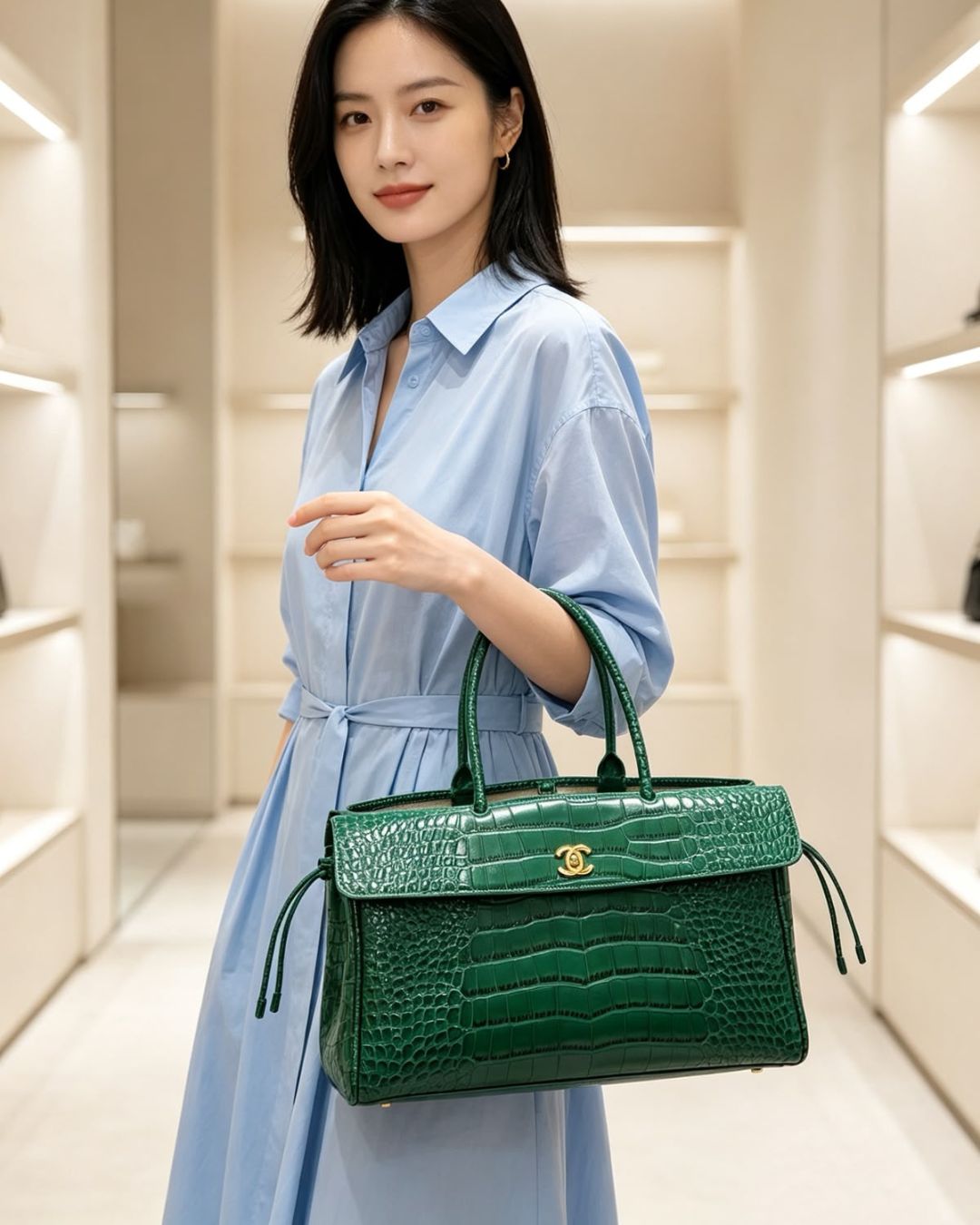 CHANEL Croc Tote 38 cm Master