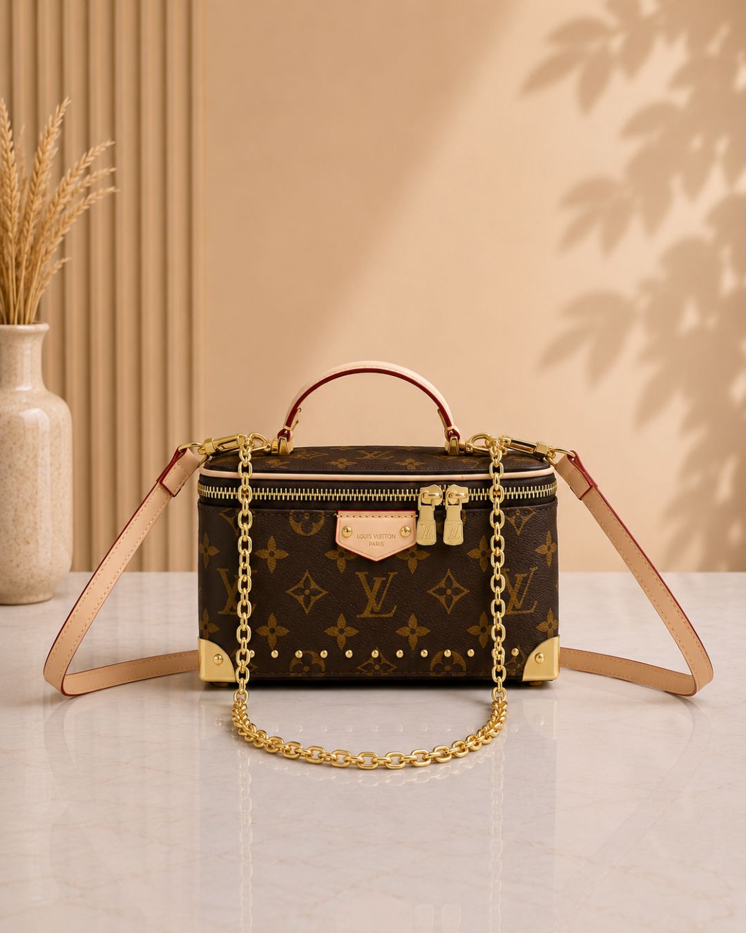 LV Vanity Trunk Bag 20cm A+