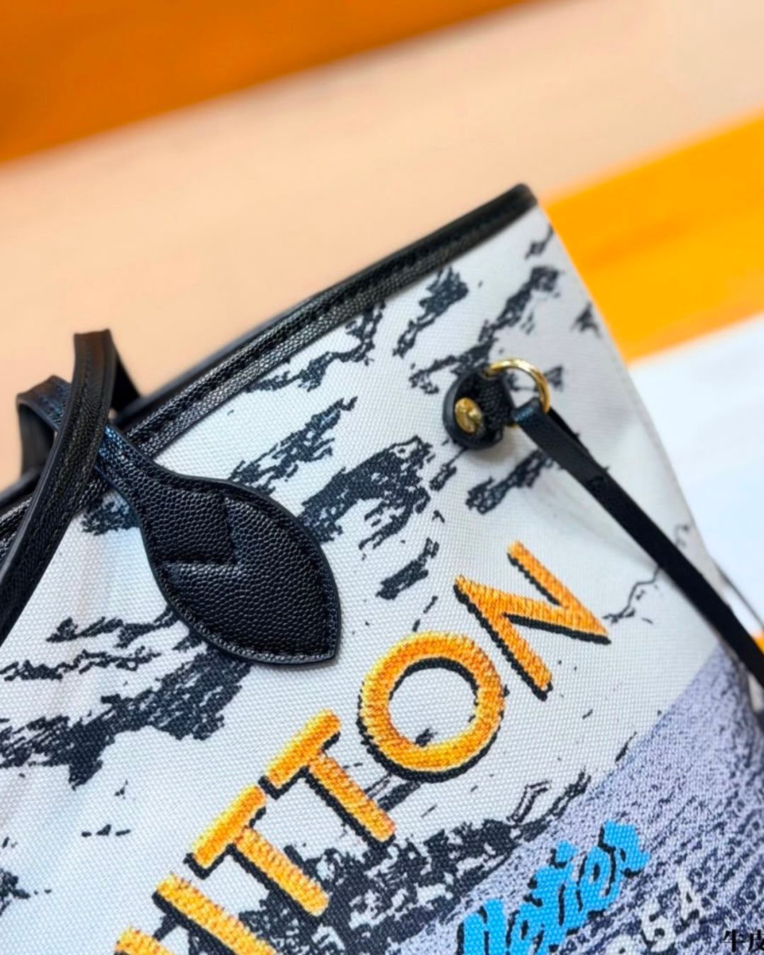 LV Neverfull Printed Canvas Tote 45cm Master