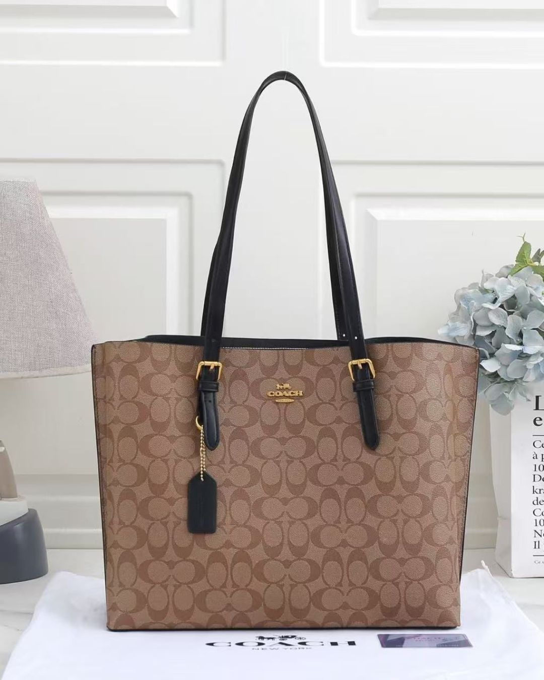 COACH Signature Canvas Tote Bag 40cm