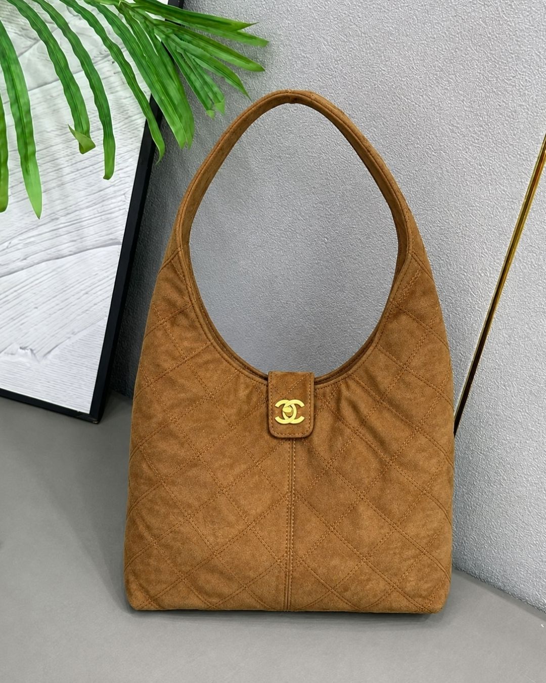 CHANEL Hobo Shoulder Bag 29cm A+