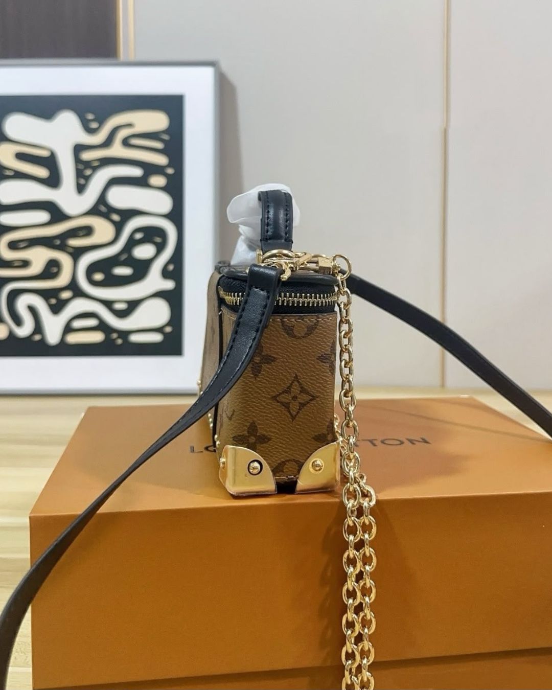 LV Vanity Trunk Bag 20cm A+
