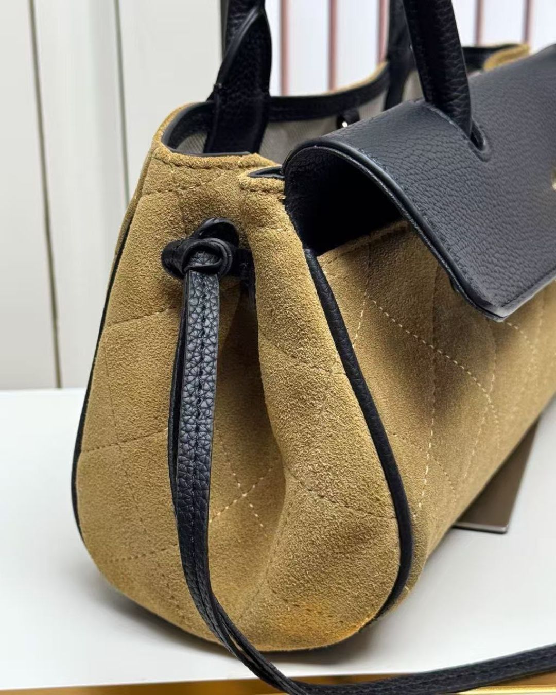 CHANEL Quilted Panel Shoulder Bag 33 cm Master