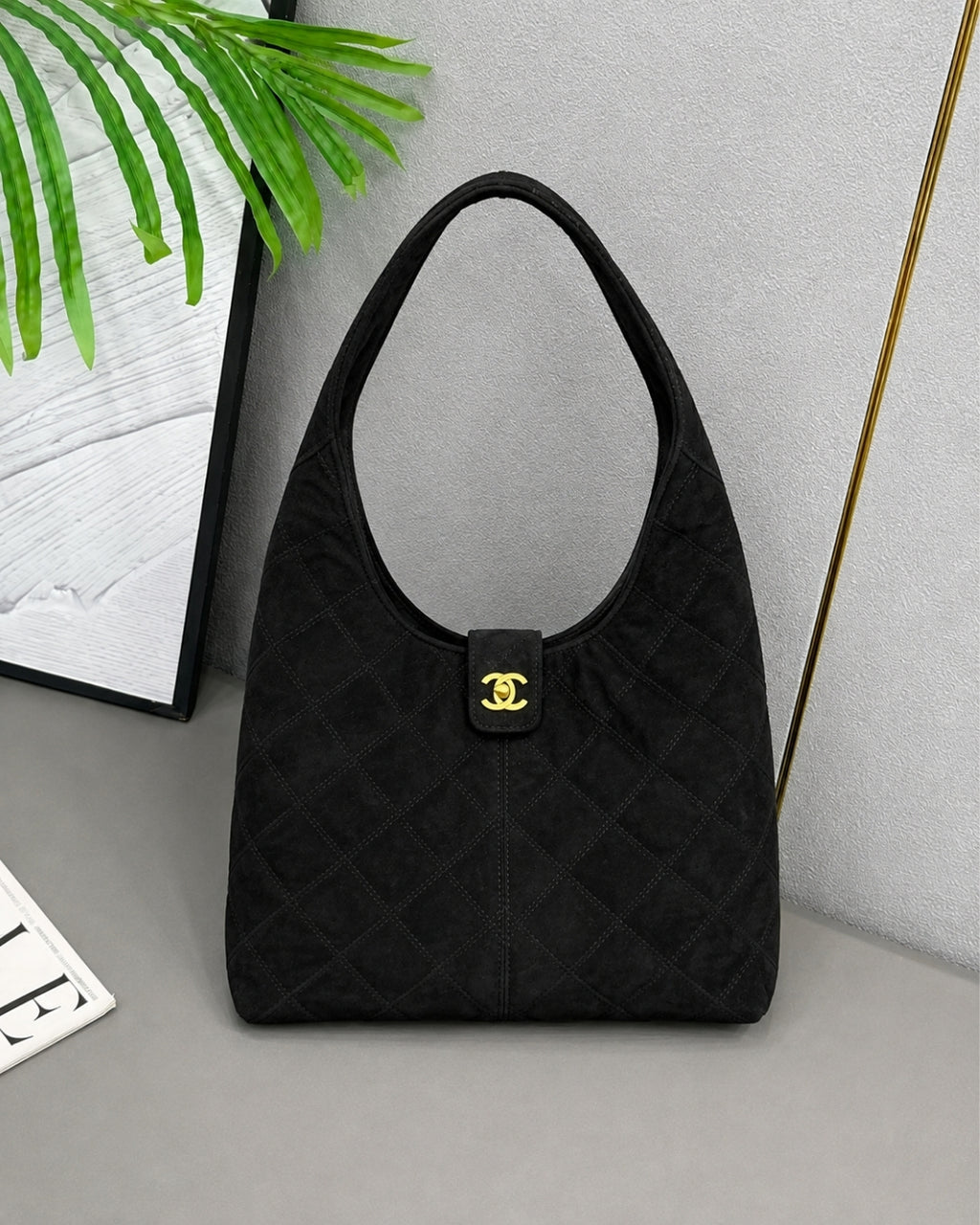 CHANEL Hobo Shoulder Bag 29cm A+