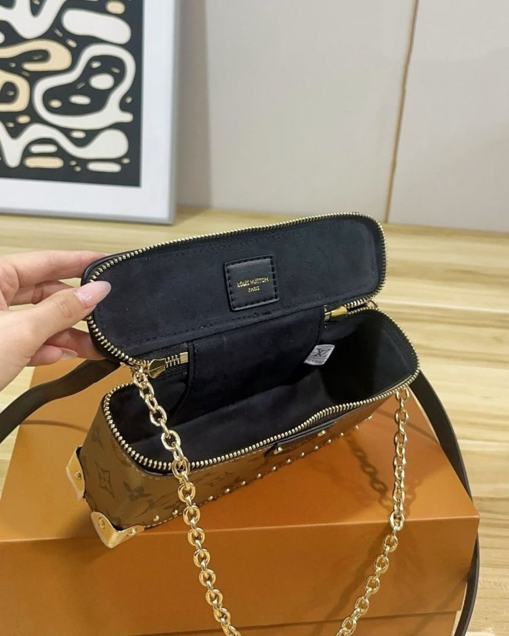 LV Vanity Trunk Bag 20cm A+