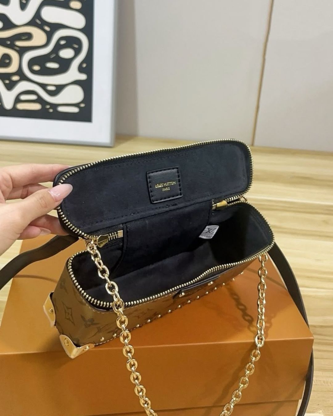 LV Vanity Trunk Bag 20cm A+