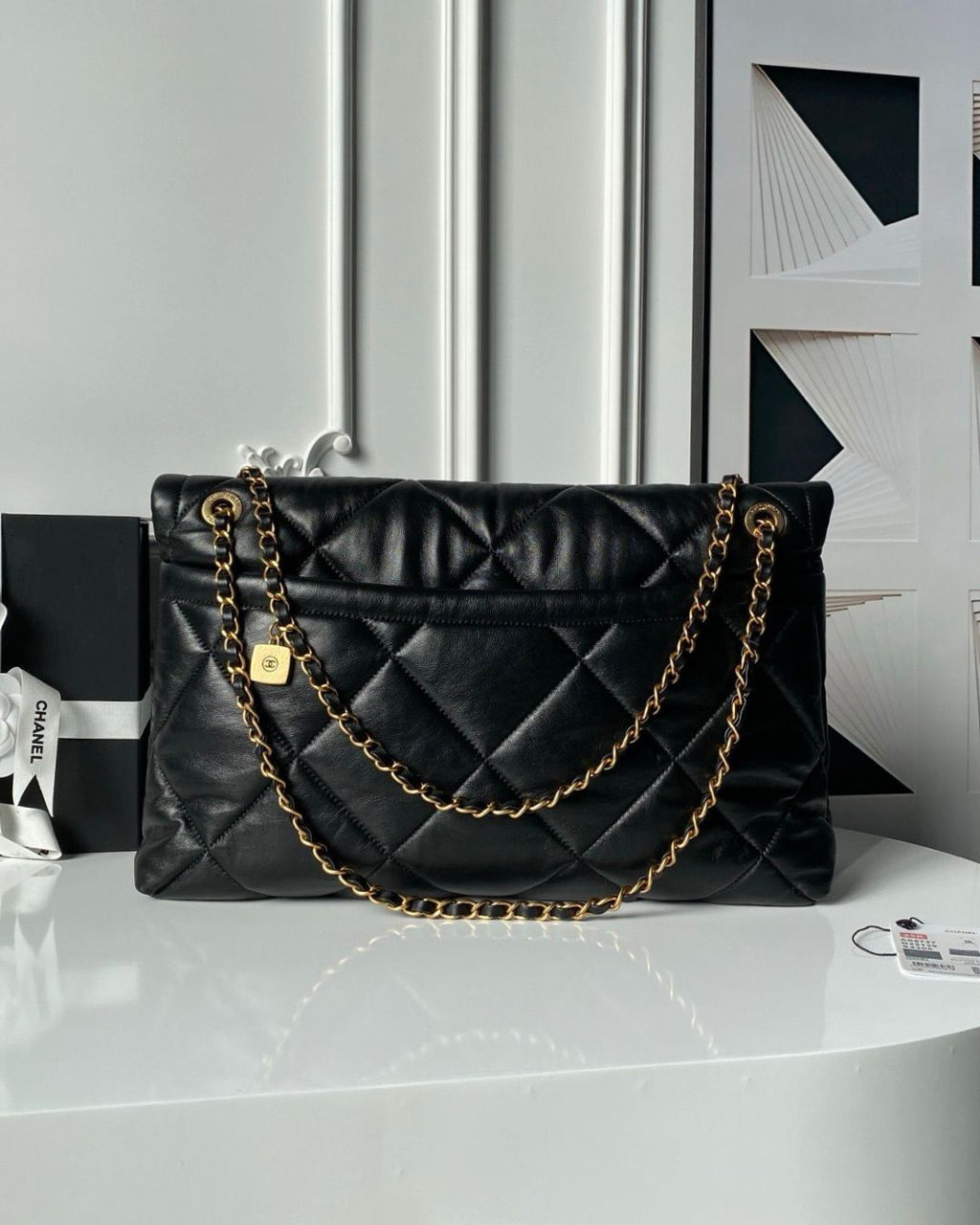 CHANEL Quilted Flap Shoulder Bag 30cm