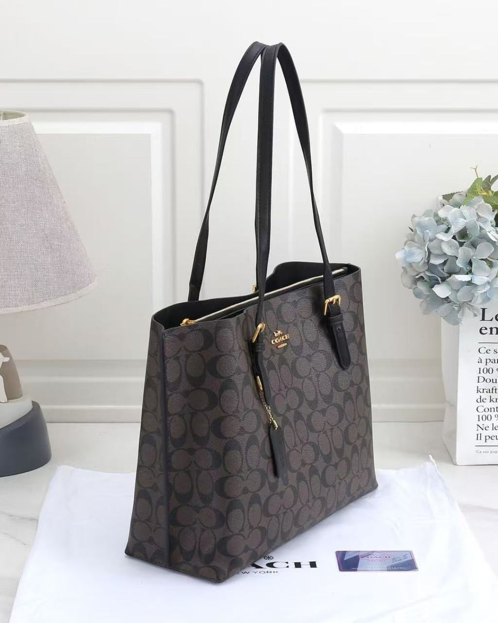 COACH Signature Canvas Tote Bag 40cm