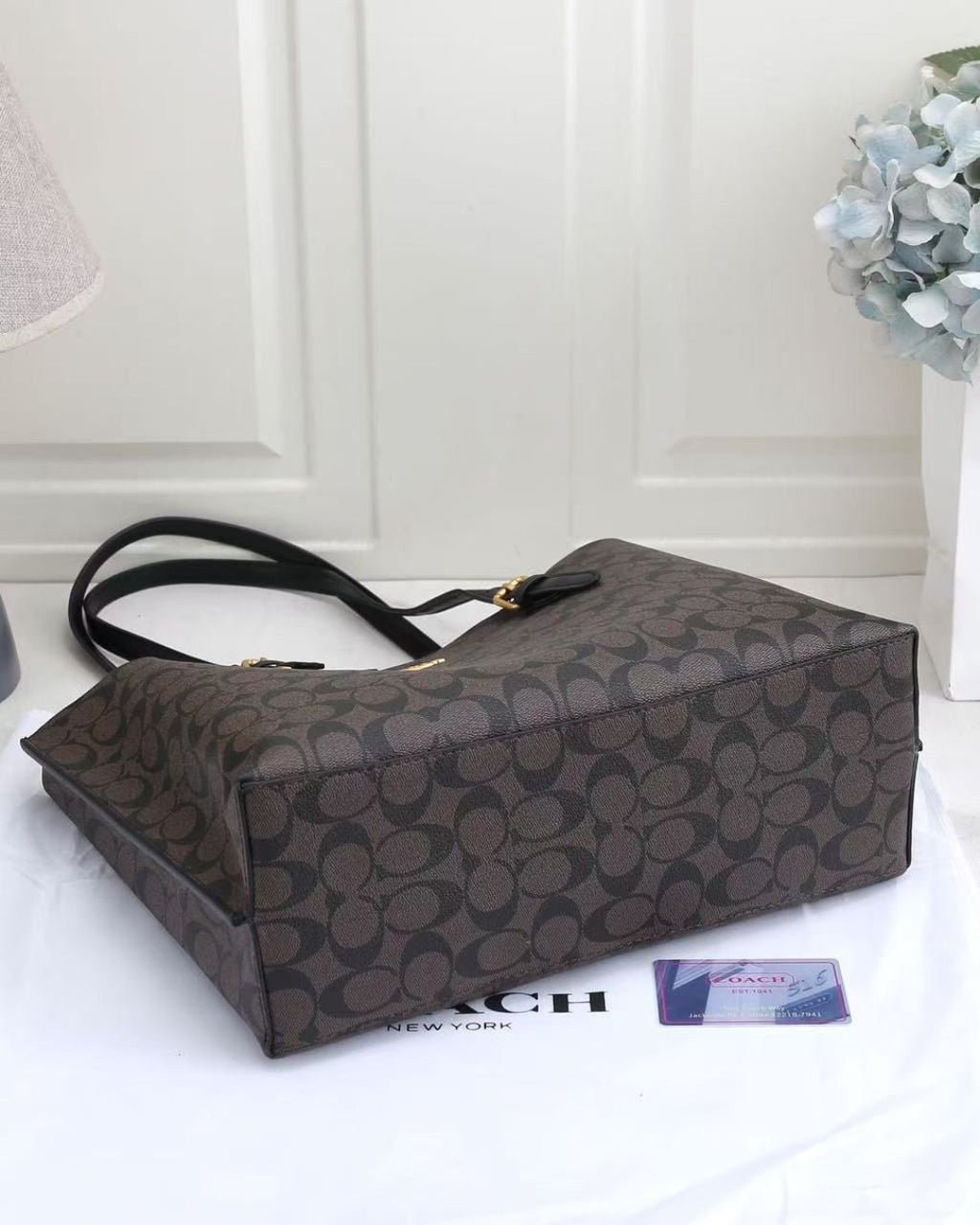 COACH Signature Canvas Tote Bag 40cm