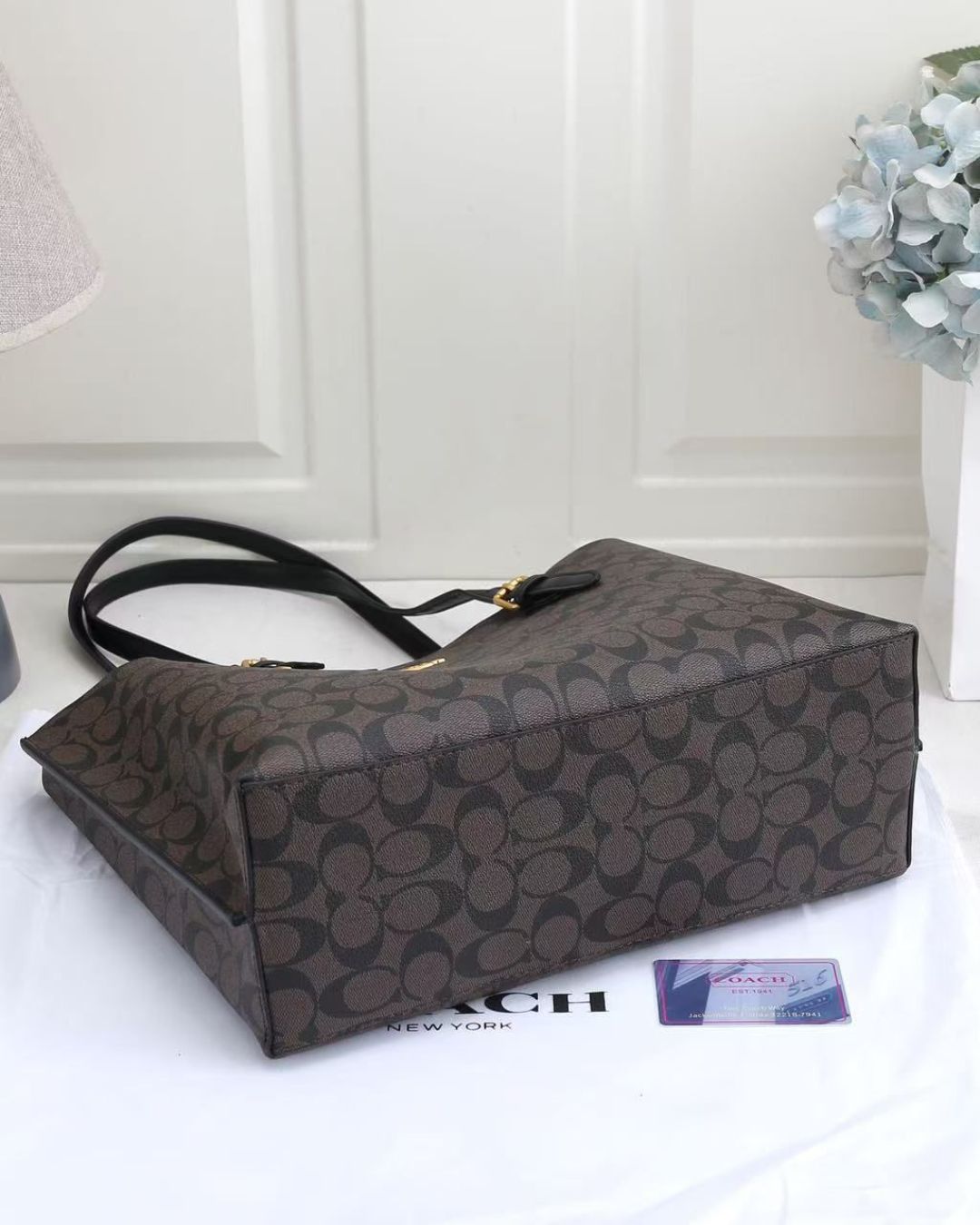 COACH Signature Canvas Tote Bag 40cm