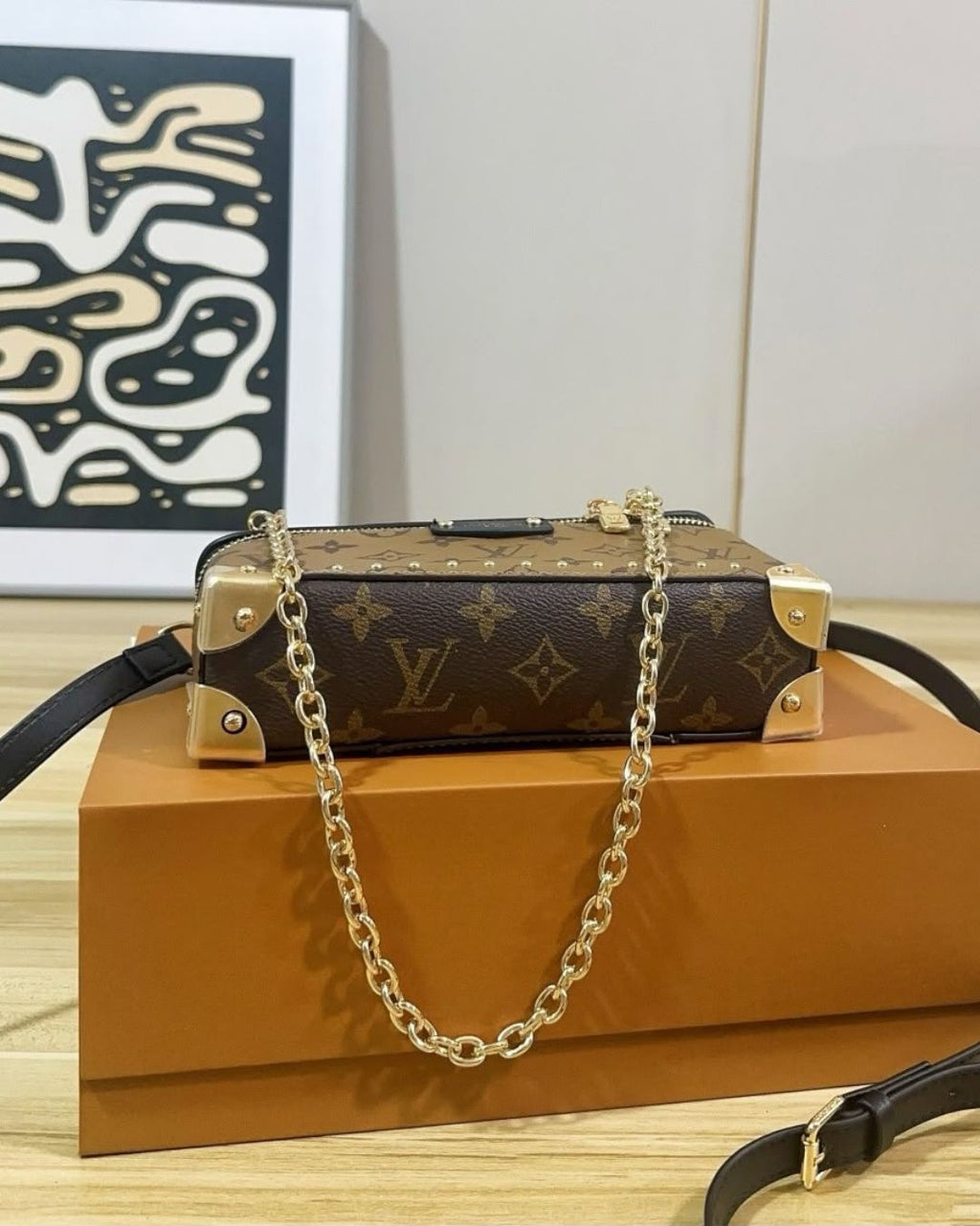 LV Vanity Trunk Bag 20cm A+