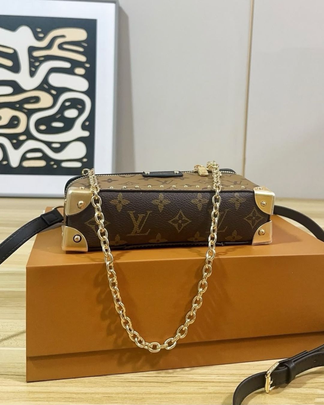 LV Vanity Trunk Bag 20cm A+