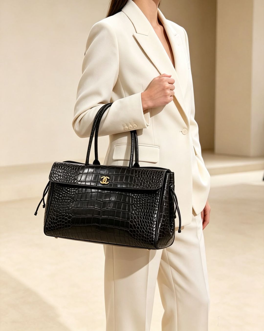 CHANEL Croc Tote 38 cm Master