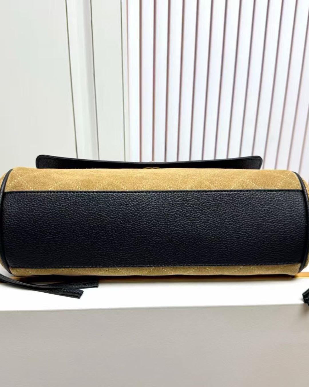 CHANEL Quilted Panel Shoulder Bag 33 cm Master