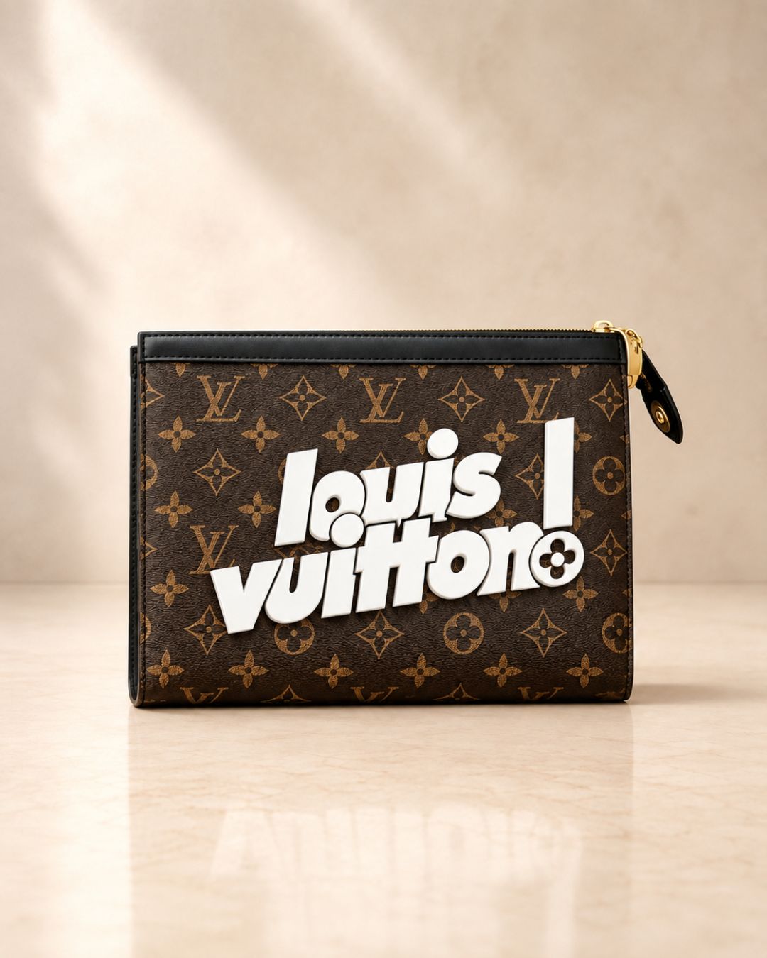 LV Zip Pouch Clutch 26Cm