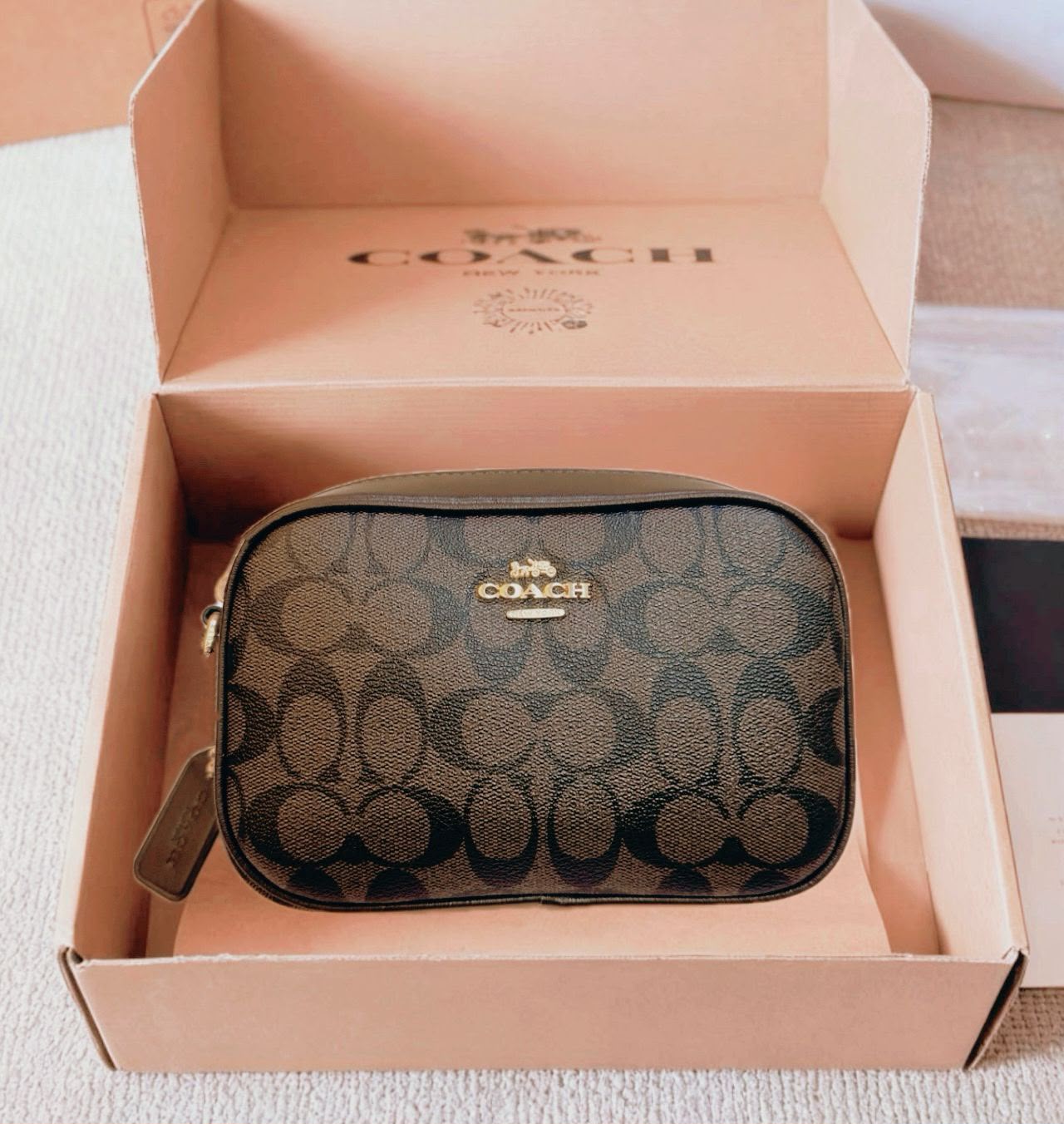 COACH Signature Crossbody Wristlet — 20 cm | 6 Colors with Box