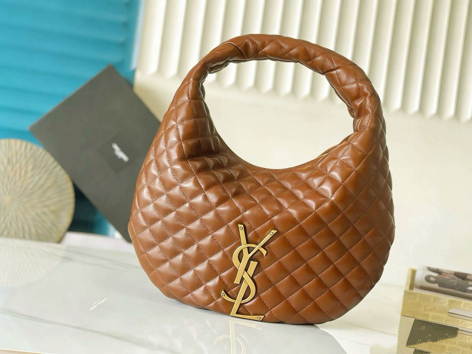Saint Laurent Sade Hobo Bag — Quilted Lambskin | 44 cm | 5 Colors Without Box A+