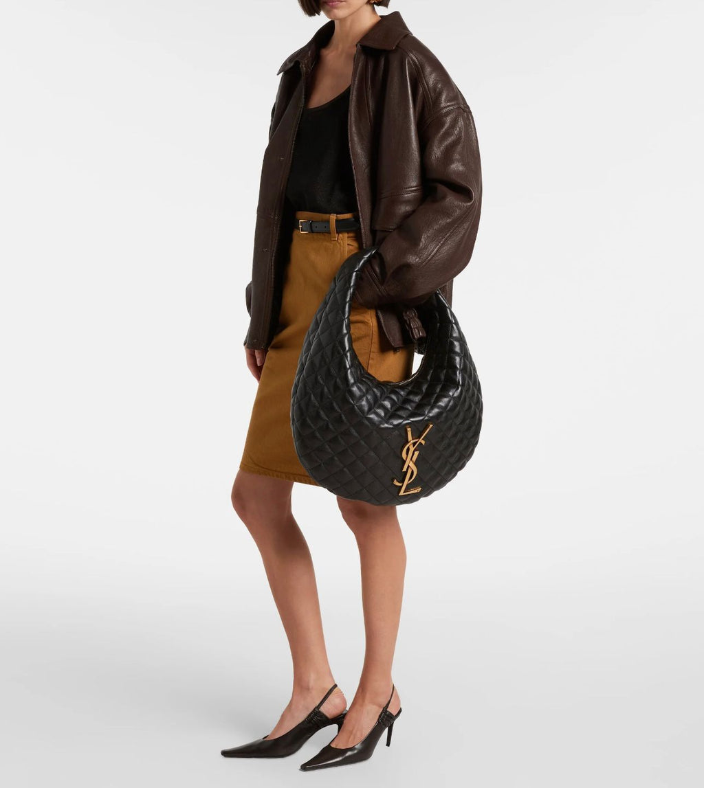 Saint Laurent Sade Hobo Bag — Quilted Lambskin | 44 cm | 5 Colors Without Box A+