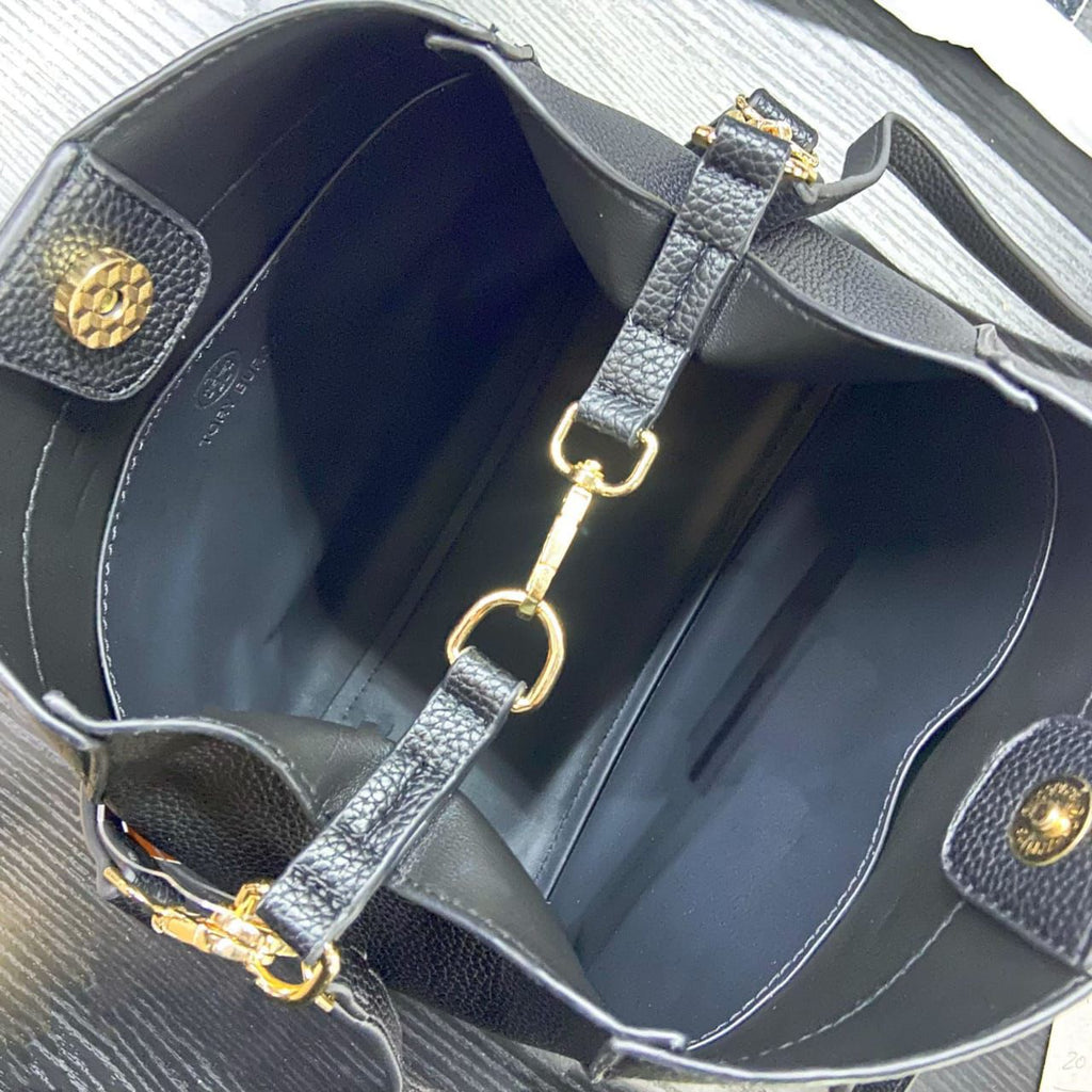Tory Burch McGraw Bucket Bag — 30 cm | 4 Colors Without Box