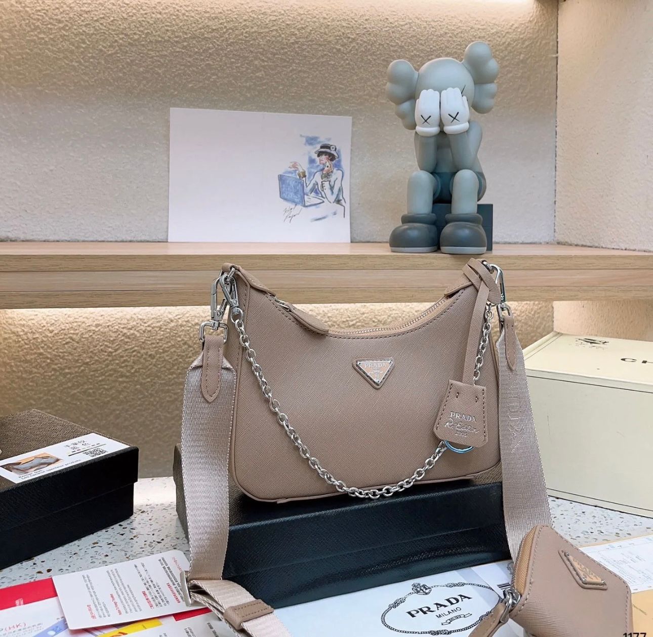 Prada Re-Edition 2005 Saffiano Leather Bag — 22 cm | 3 Colors With Box
