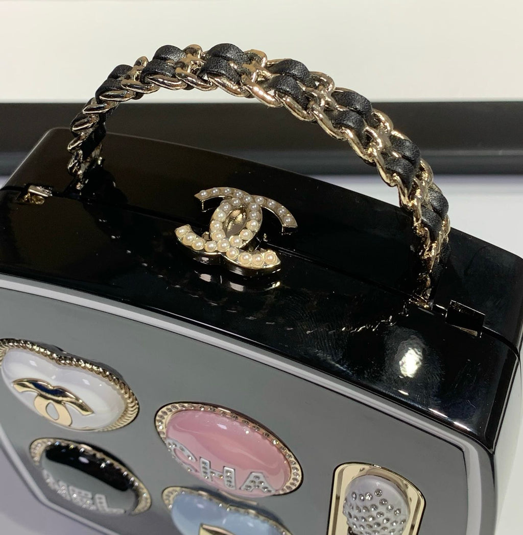 Chanel-Style Novelty Mini Handbag With Box A+