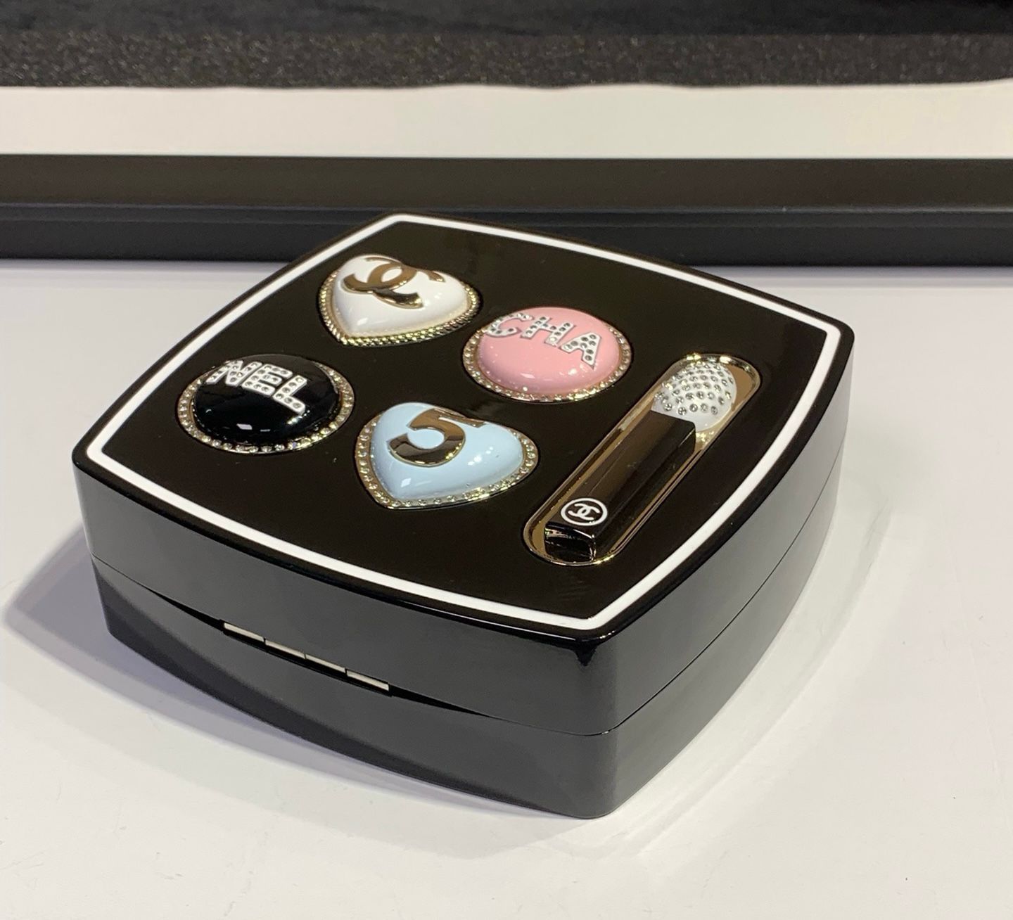 Chanel-Style Novelty Mini Handbag With Box A+