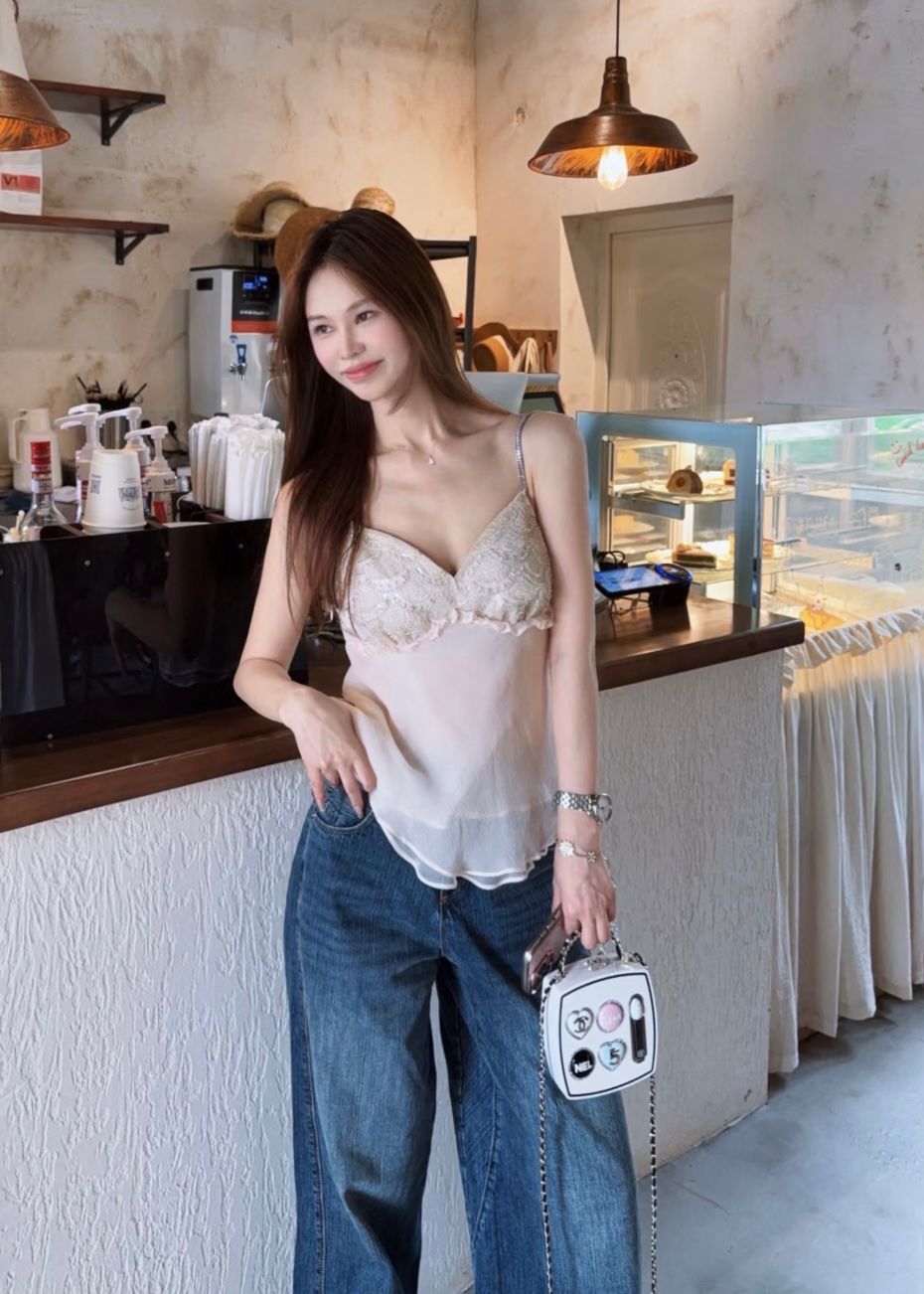 Chanel-Style Novelty Mini Handbag With Box A+