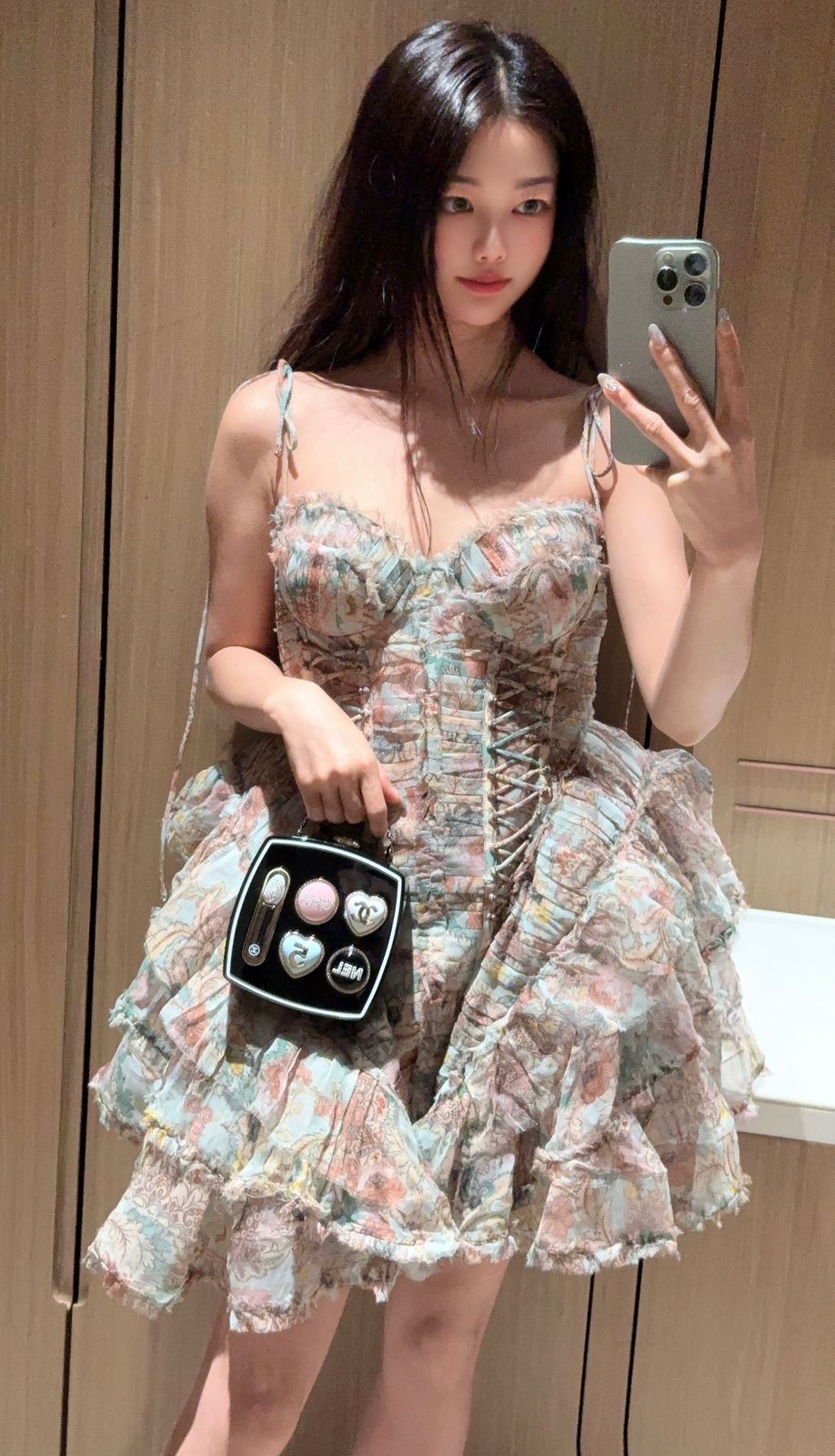 Chanel-Style Novelty Mini Handbag With Box A+