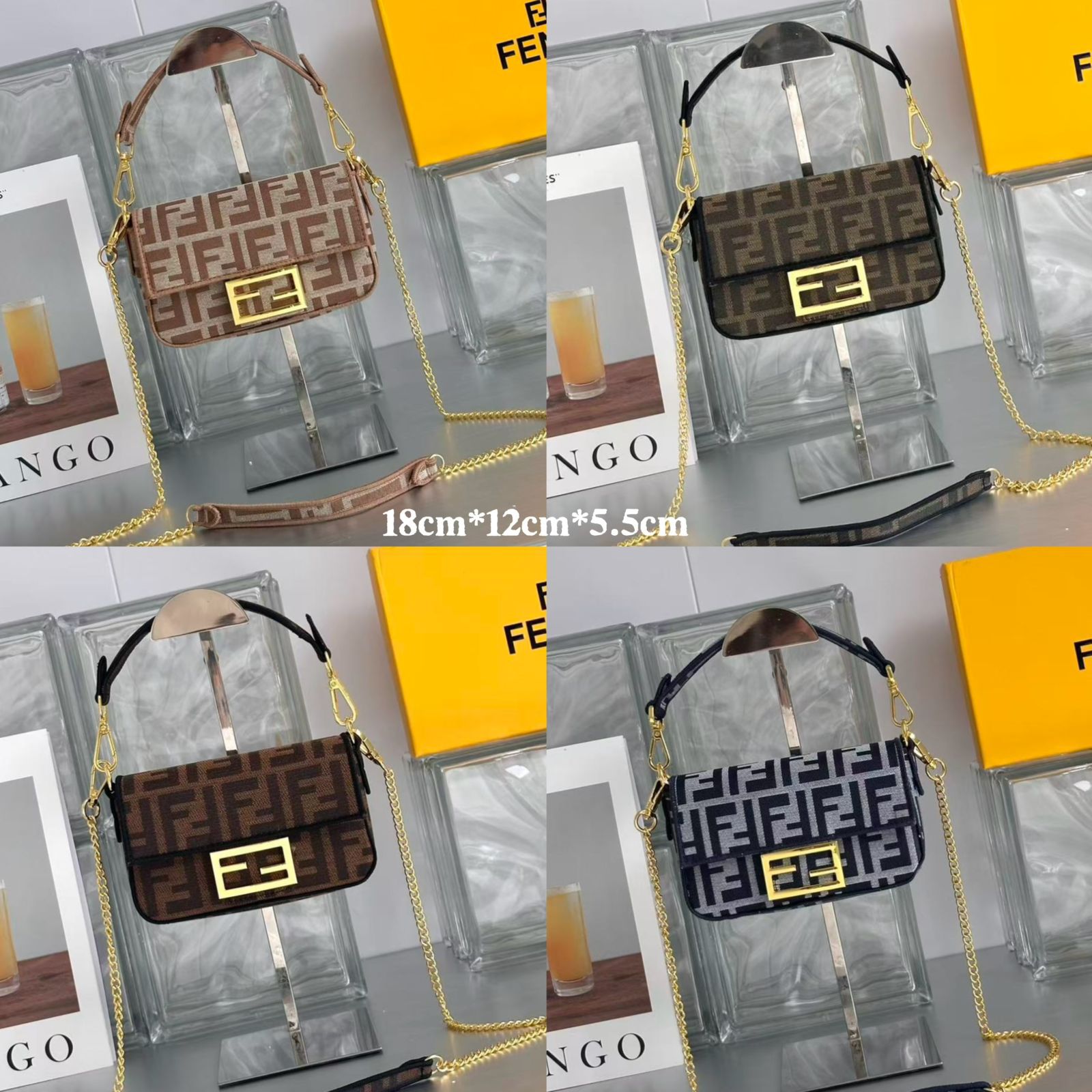 FENDI BAGUETTE BAG — 18 cm | 4 Colors With Box
