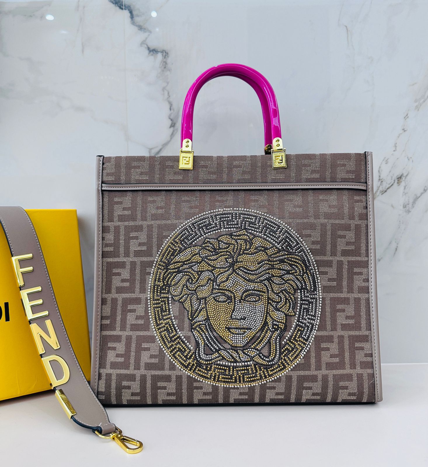 FENDI MEDUSA PEEKABOO TOTE — 36 cm | 4 Colors Without Box A+