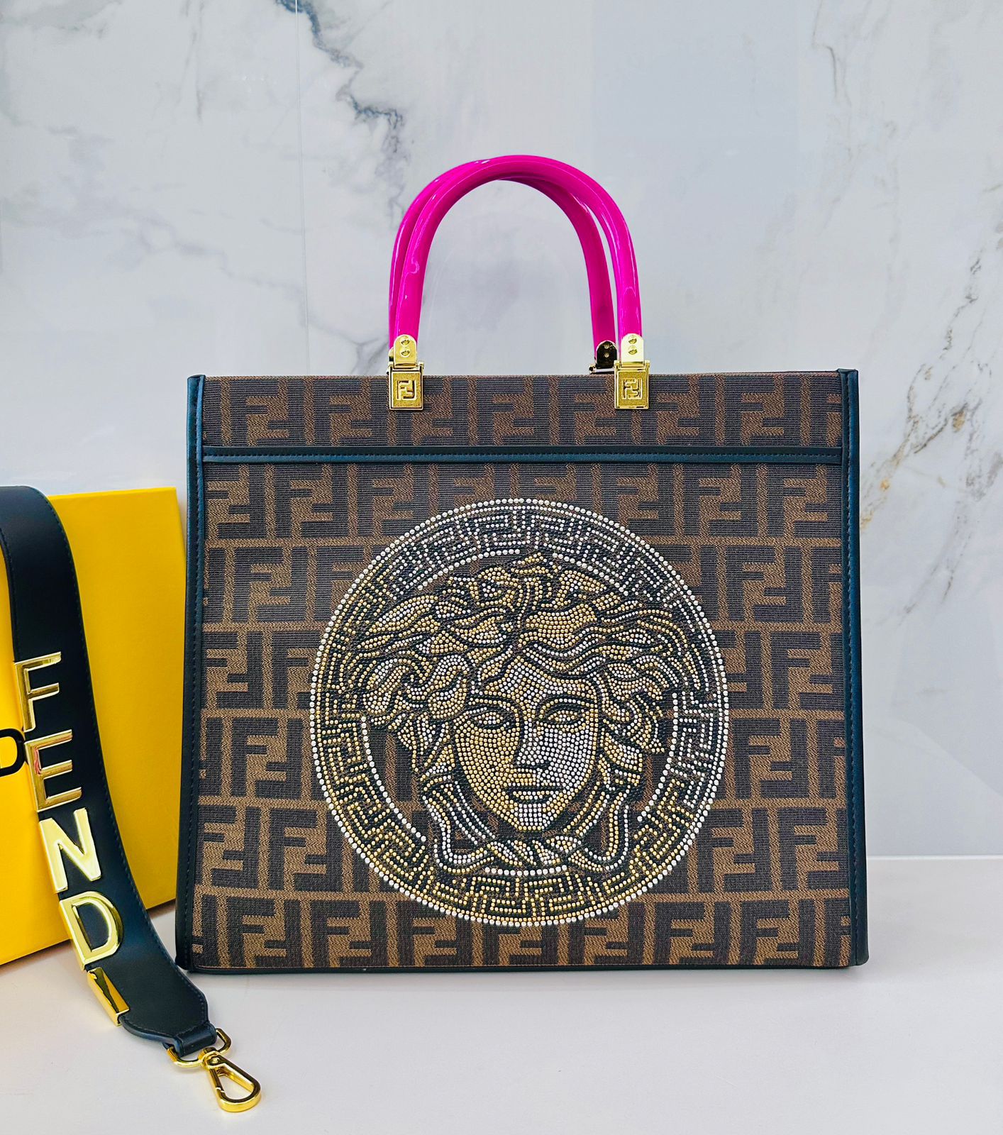 FENDI MEDUSA PEEKABOO TOTE — 36 cm | 4 Colors Without Box A+