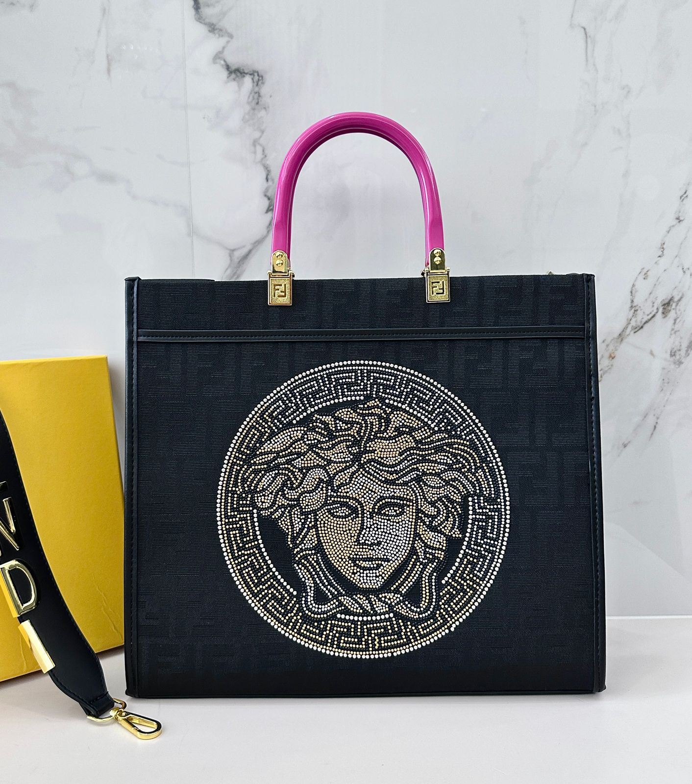 FENDI MEDUSA PEEKABOO TOTE — 36 cm | 4 Colors Without Box A+