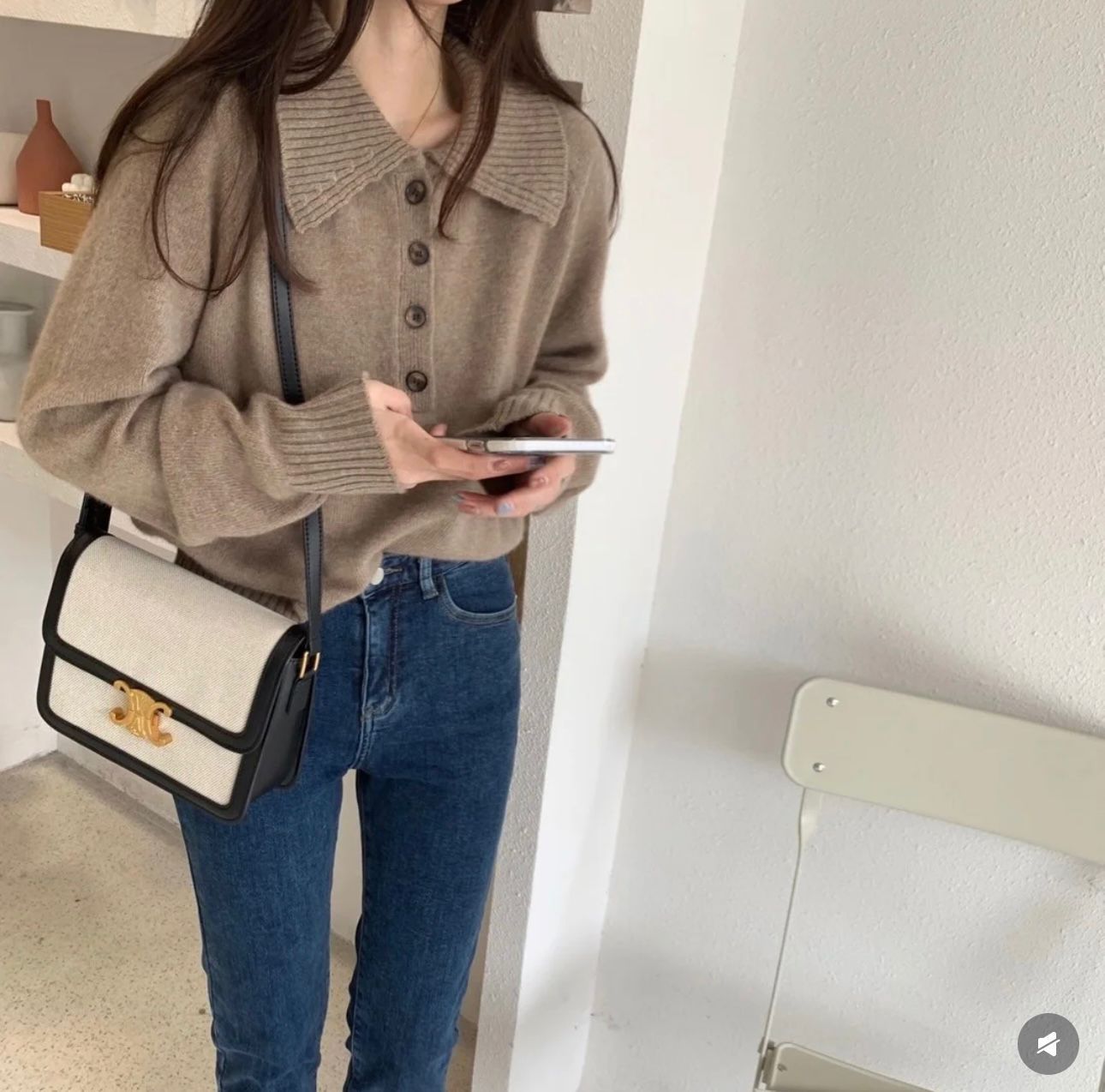 CELINE TRIOMPHE SHOULDER BAG — 22 cm | 2 Colors With Box