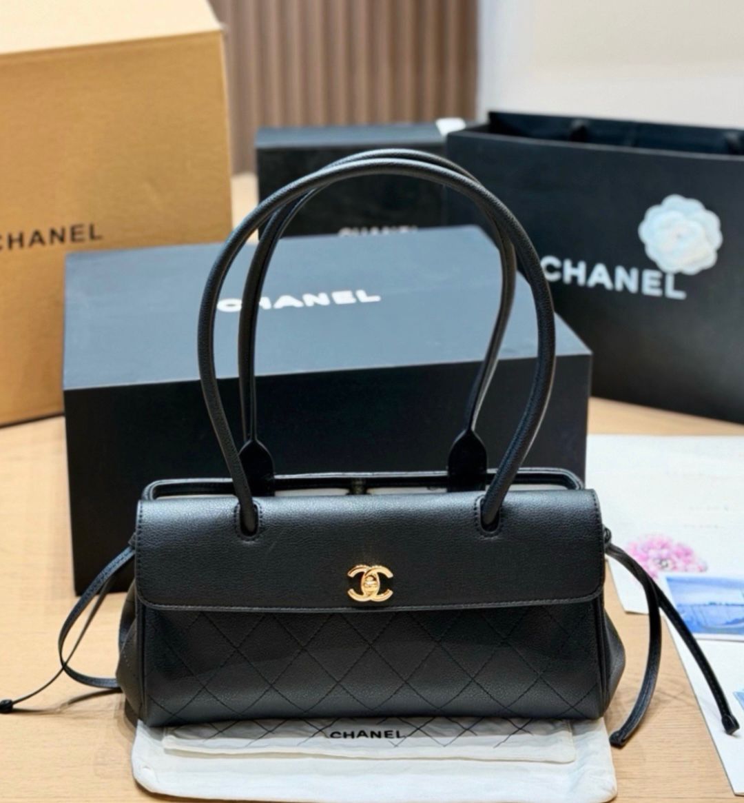 CHANEL Quilted Top Handle Bag — 32 cm | 4 Colors Without Box A+