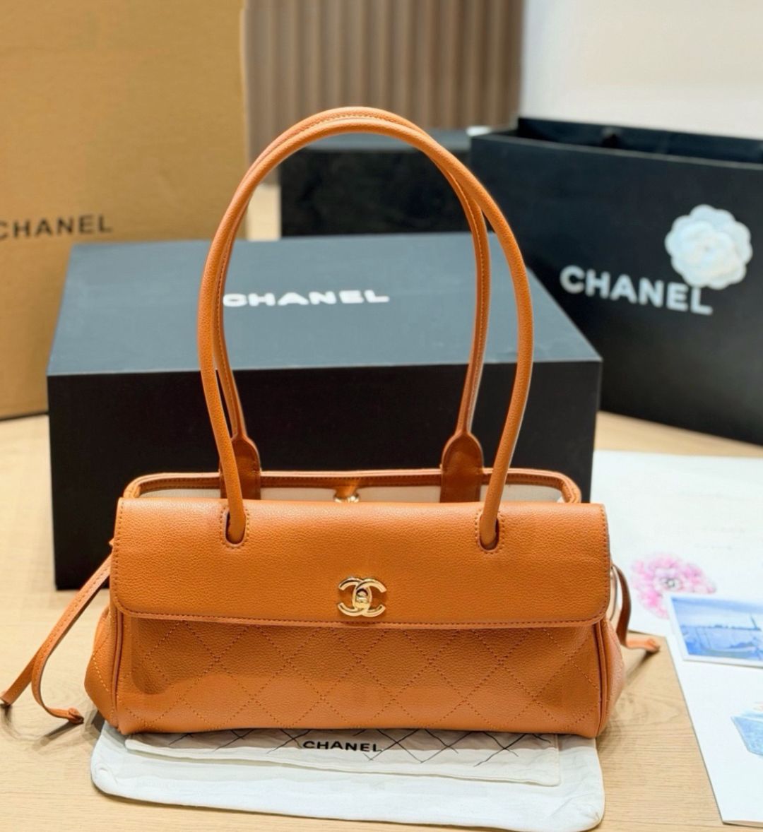 CHANEL Quilted Top Handle Bag — 32 cm | 4 Colors Without Box A+